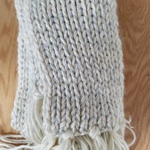 White Silver Woven Scarf Old Navy